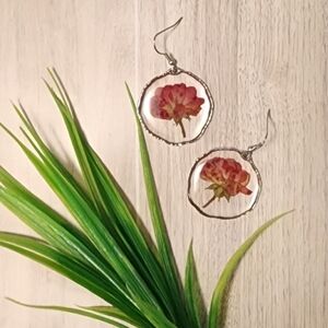 Unique Dried Flower Earrings